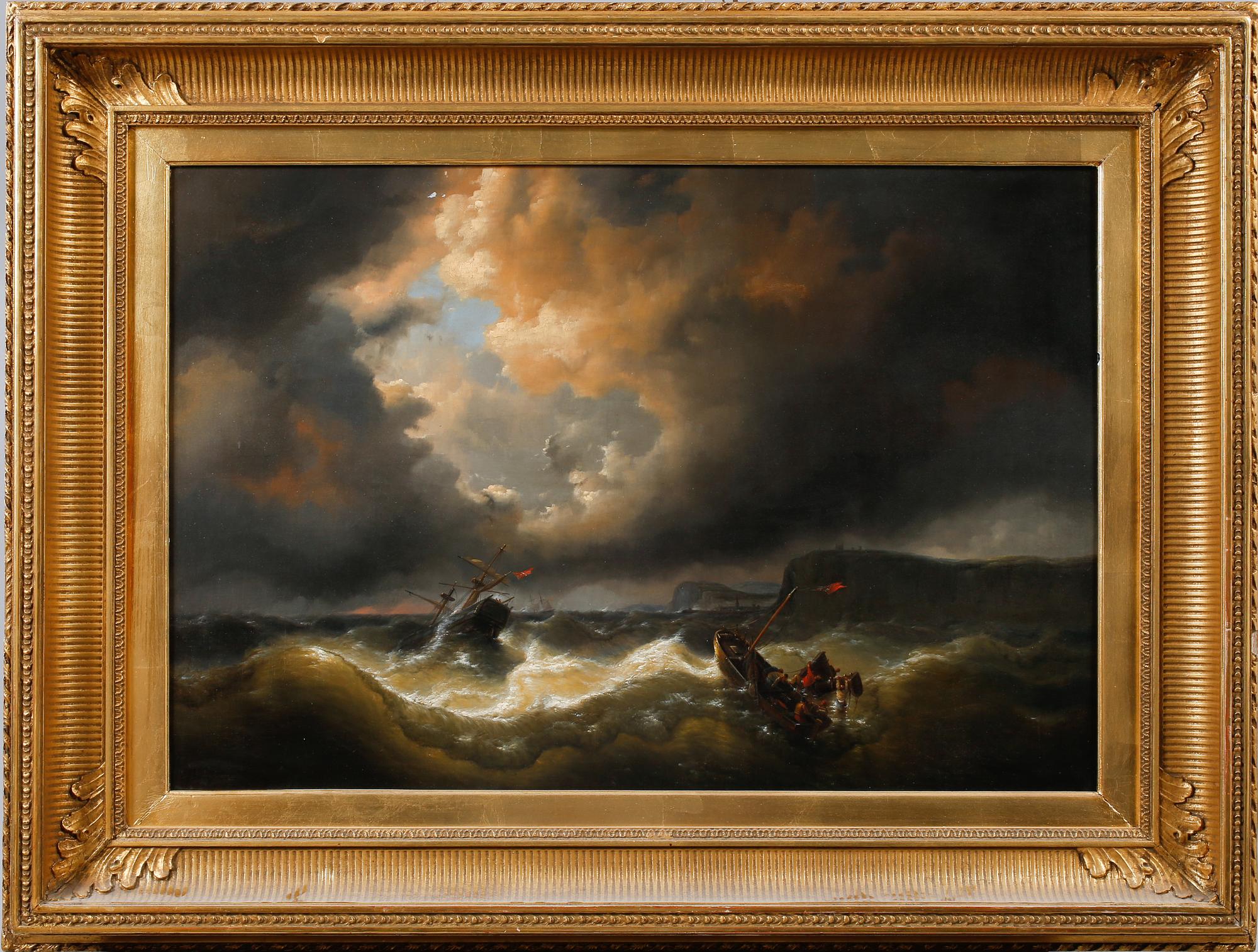 CHARLES-LOUIS VERBOECKHOVEN, olja på duk, signerad.