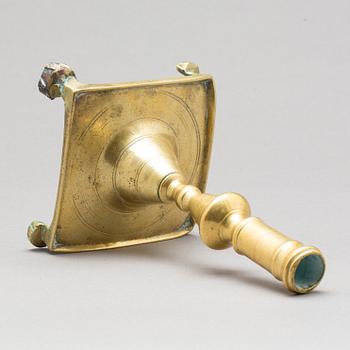 LJUSSTAKE, mässing, barockstil.
