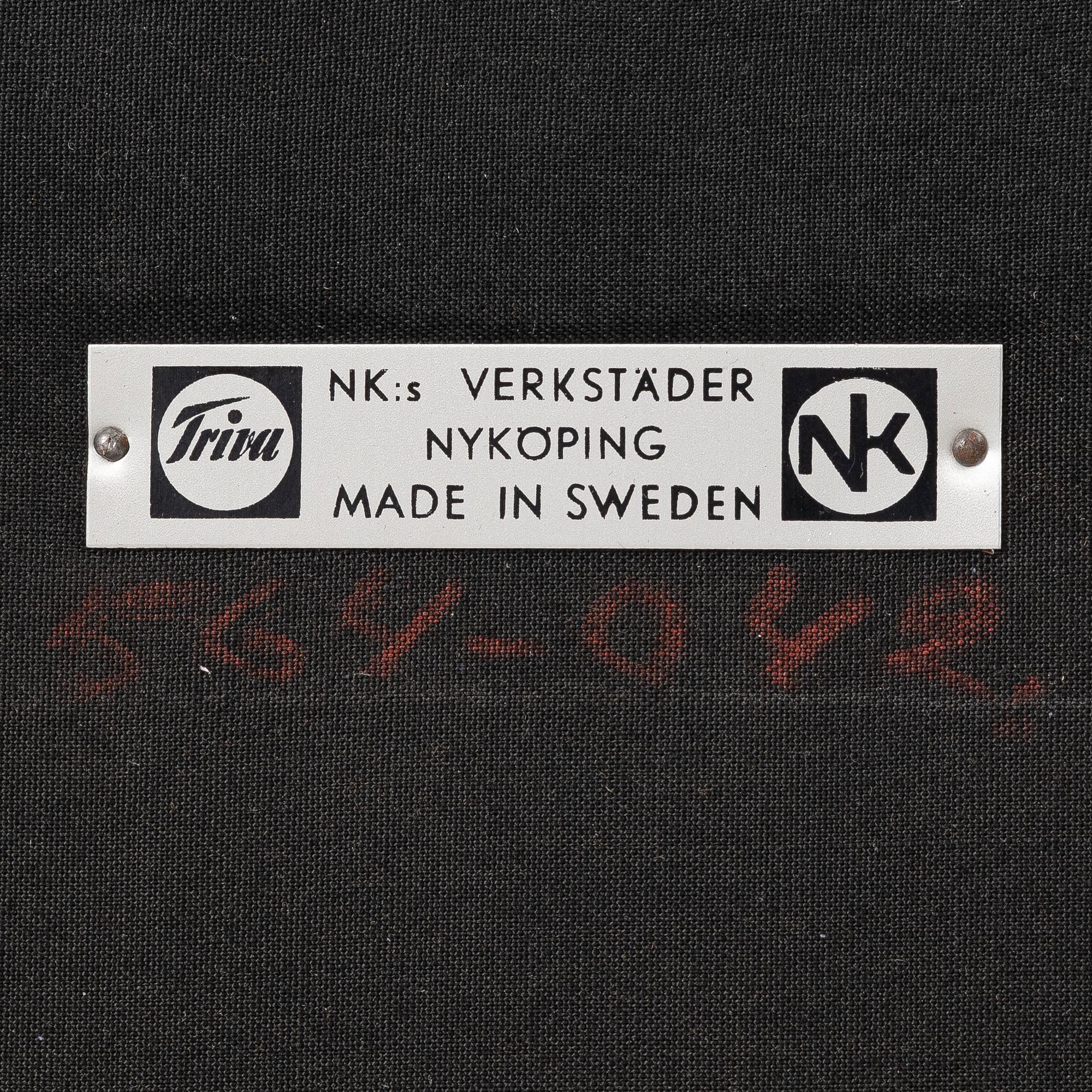 Kerstin Hörlin-Holmquist, An armchair, “Lilla Adam”, from the “Paradiset” series, Triva, Nordiska Kompaniet, mid-20th century.