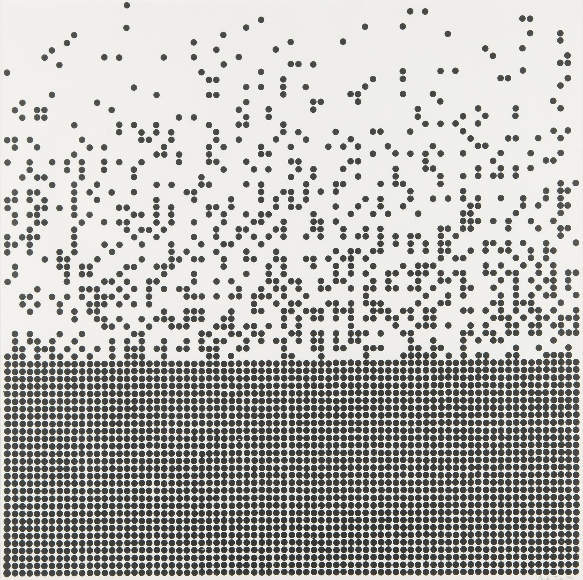 Pentti Tulla, serigrafia, signeerattu ja päivätty 1986.