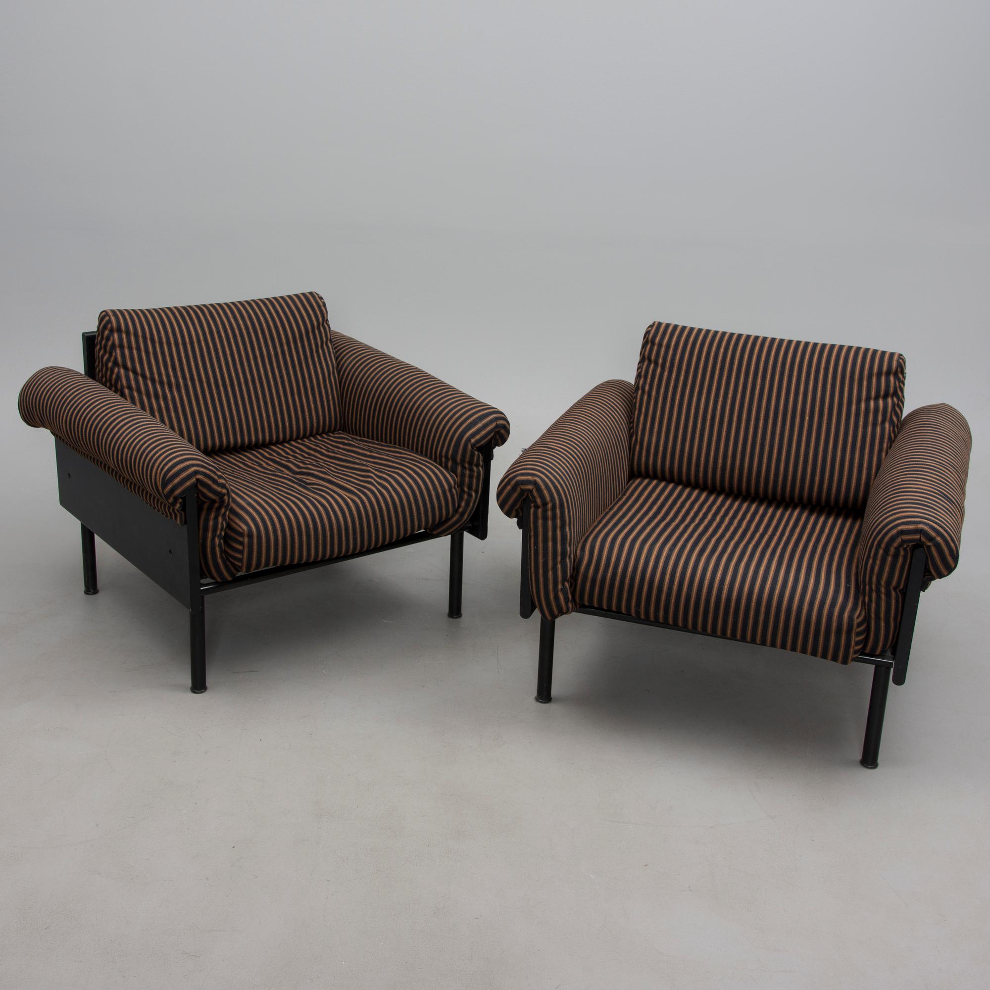 YRJÖ KUKKAPURO, fåtöljer, ett par, "Ateljé", Haimi, 1960-tal.