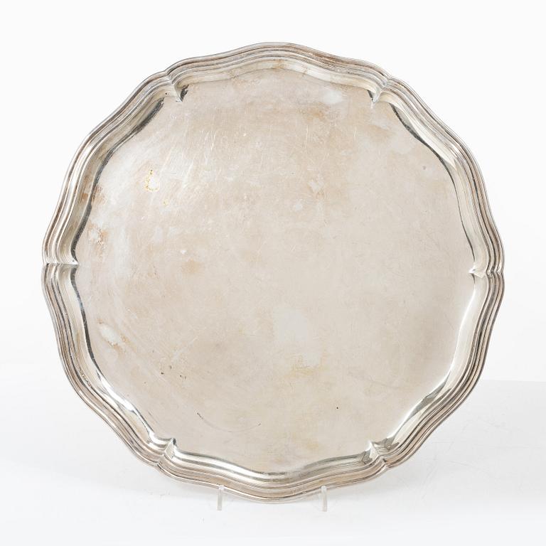 A silver tray, Sam Pettersson AB, Linköping, Sweden, 1929.