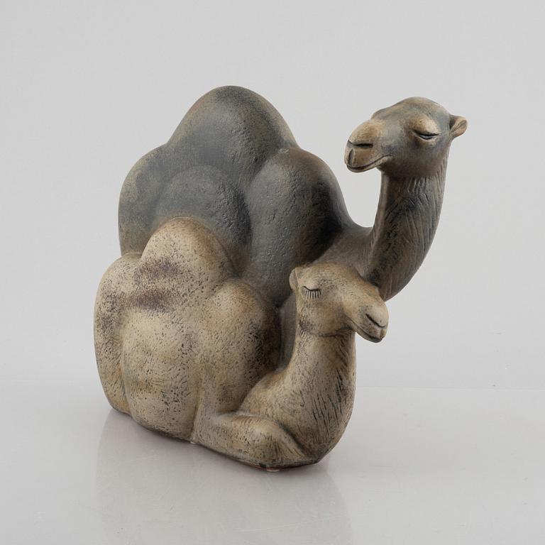 Lisa Larson, "Dromedary", a stoneware sculpture, Gustavsberg Studio, post 1979.