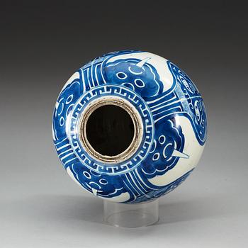 URNA, porslin. Qing dynastin, Kangxi (1662-1722).