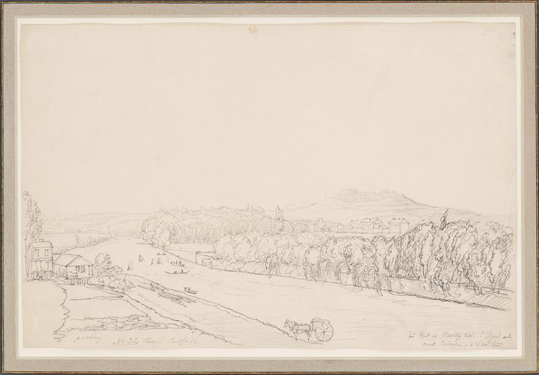 ALEXANDER CLEMENS WETTERLING, pencil. Signed and dated 26 okt. 1827.