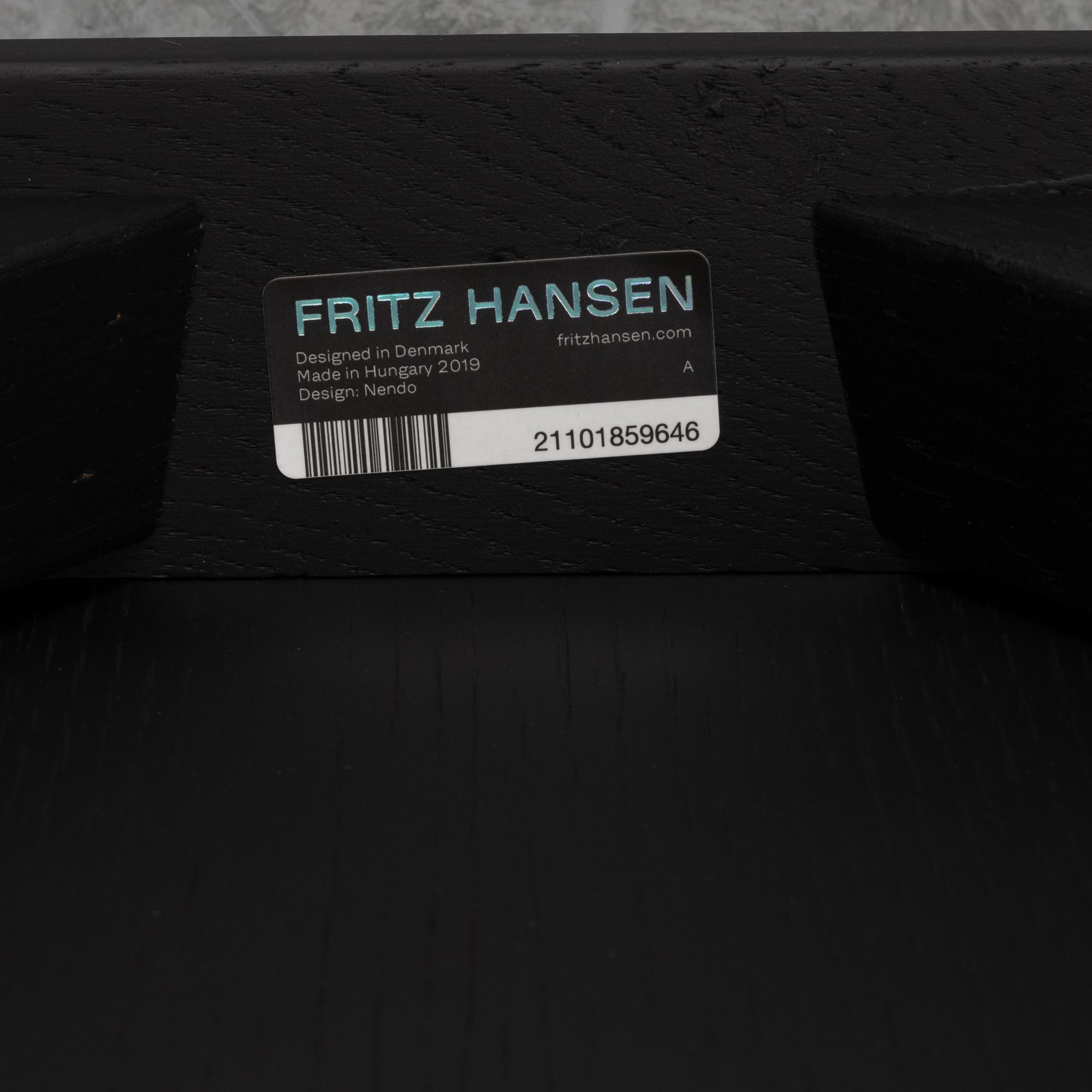 Oki Sato/Nendo, a pair of "No. 1" armchairs, Republic of Fritz Hansen, 2019.