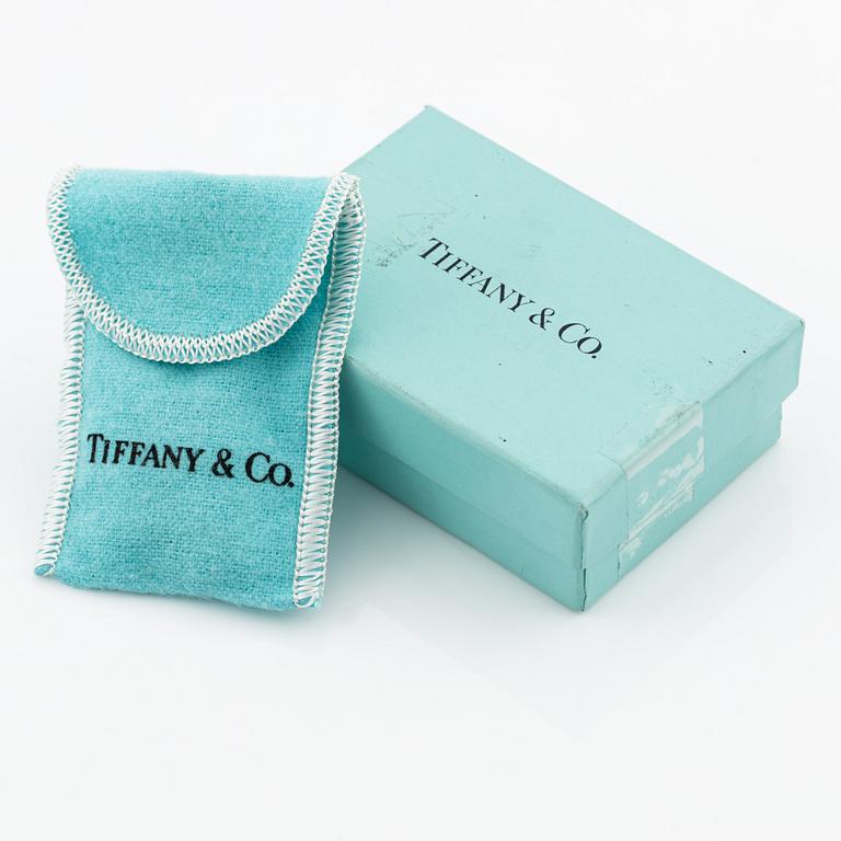 Tiffany & Co, manschettknappar, sterlingsilver med pärlemor.