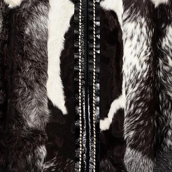 Prada, a goat fur coat, size 38.