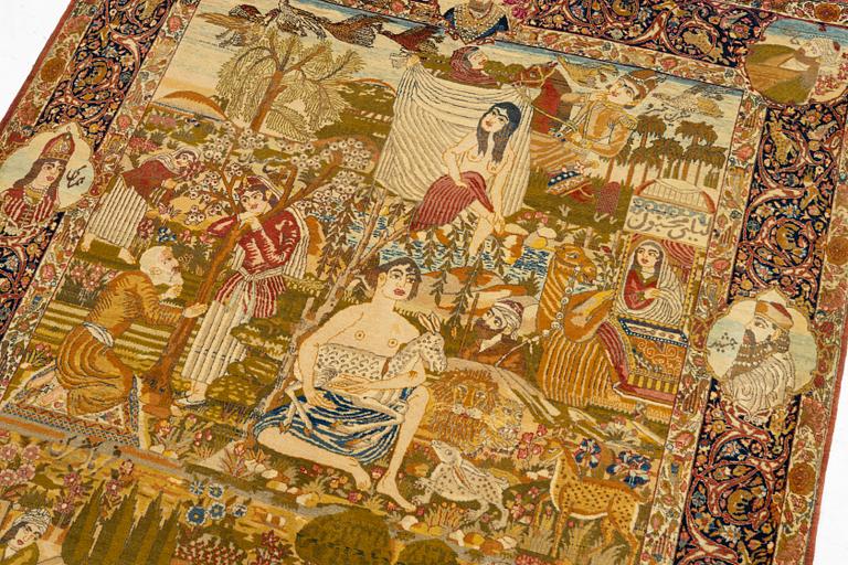 An antique Tabriz rug, Northwest Persia, c. 267 x 162 cm.