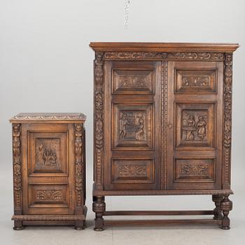 MATSALSMÖBLEMANG, 16 delar. Barockstil, 1900-talets mitt.