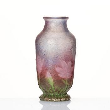 Daum, an Art nouveau cameo glass vase, Nancy, France.