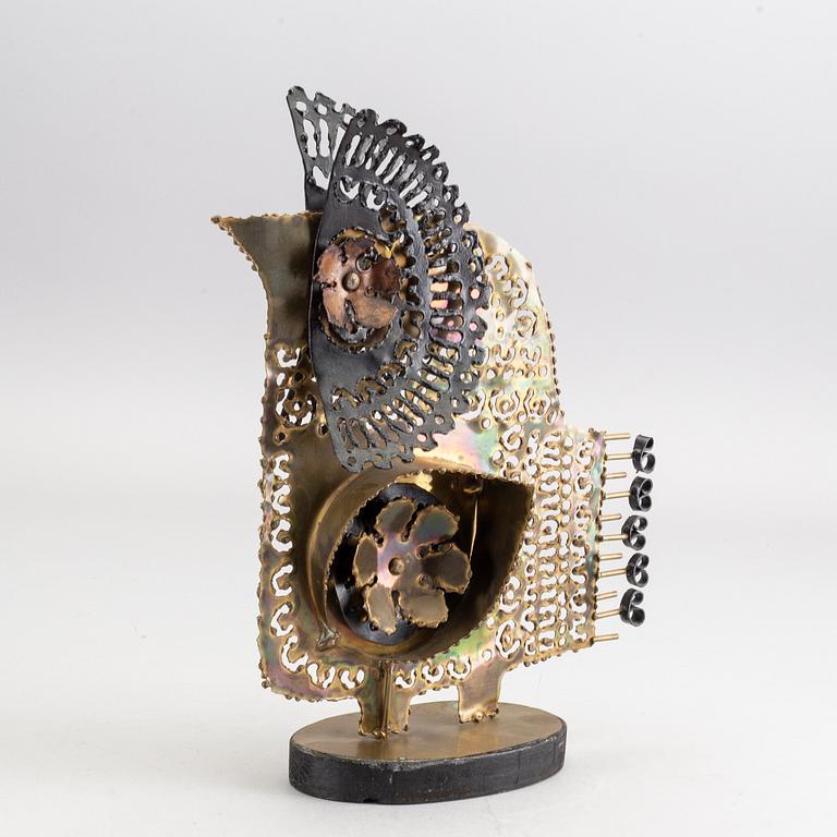 OKÄND KONSTNÄR, skulptur, metall. 1960-tal.