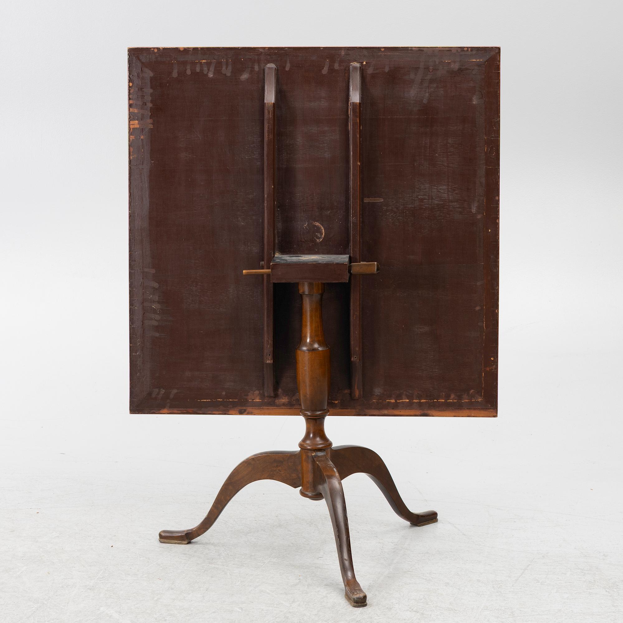 Fällbord, Mälardalen, 1800-talets första hälft.