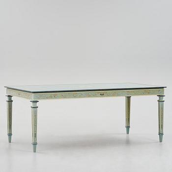 Carl Malmsten, a grand Swedish Grace dining table, cabinetmaker Albin Johansson, Stockholm, for Villa Kvikkjokk, 1927.