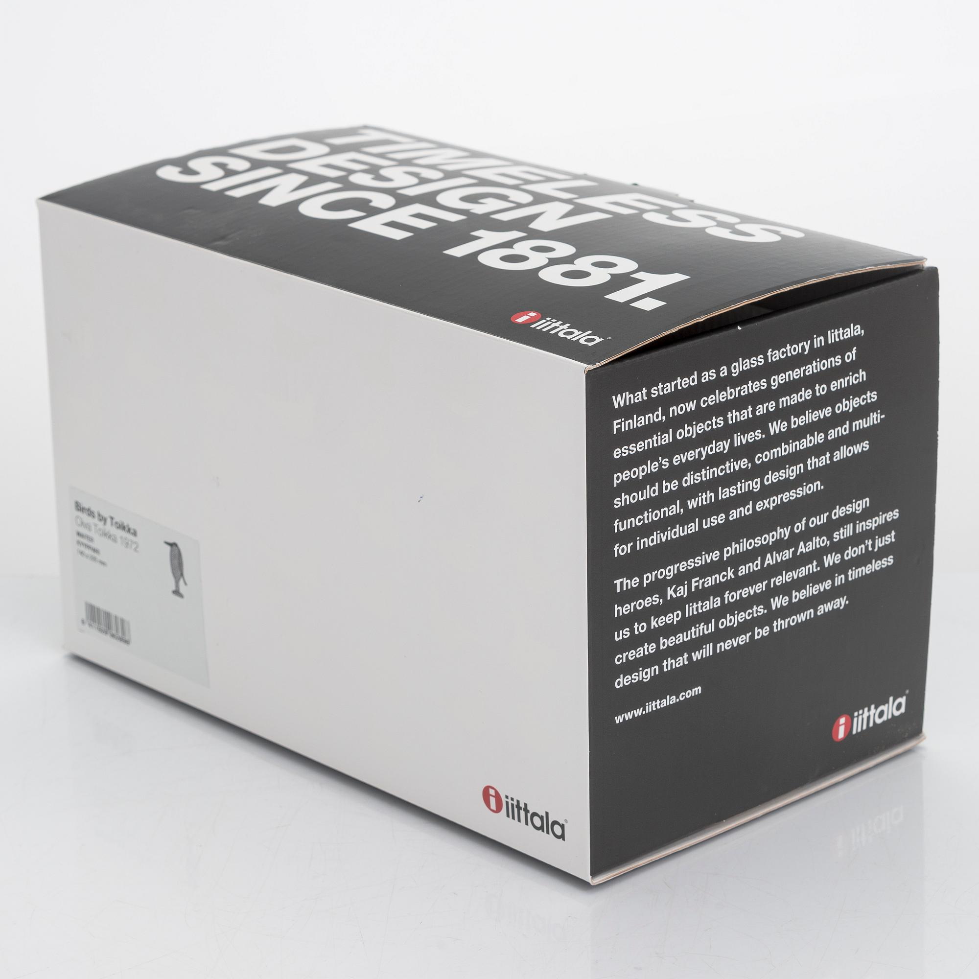 Oiva Toikka, glasfågel, signed Oiva Toikka Iittala.