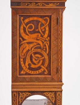 Cabinet, probably Norway, Old Norse style, late 19th century.