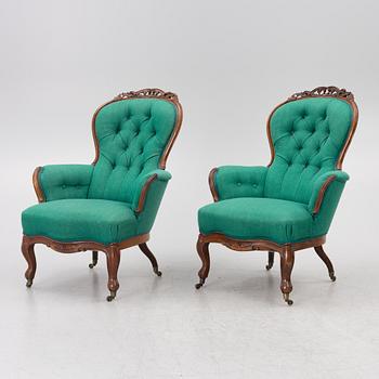 Salongsgrupp, 8 delar, nyrokoko, 1800-talets andra hälft.