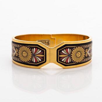 Michaela Frey, armband och halssmycke, förgylld metall, emalj.