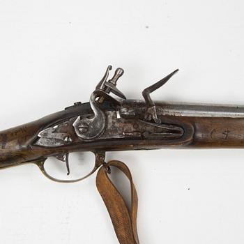 A British mid 18th Century flintlock musket.