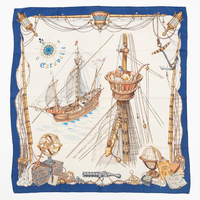 Hermès, scarf, "Caravelle".