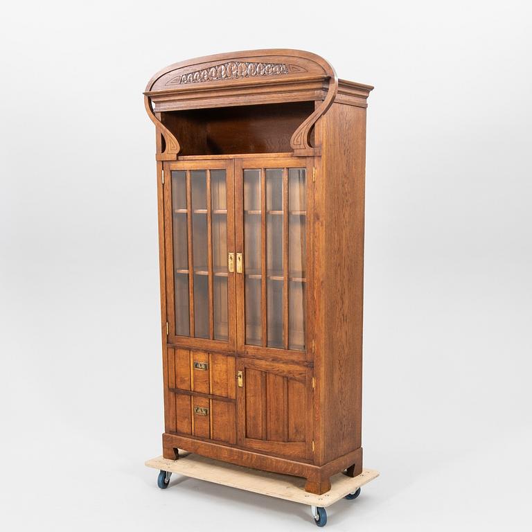 Antique display cabinet early 20th century Art Nouveau.