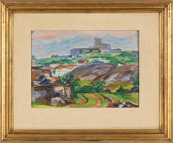 Birger Simonsson, oil on panel, signed BS.