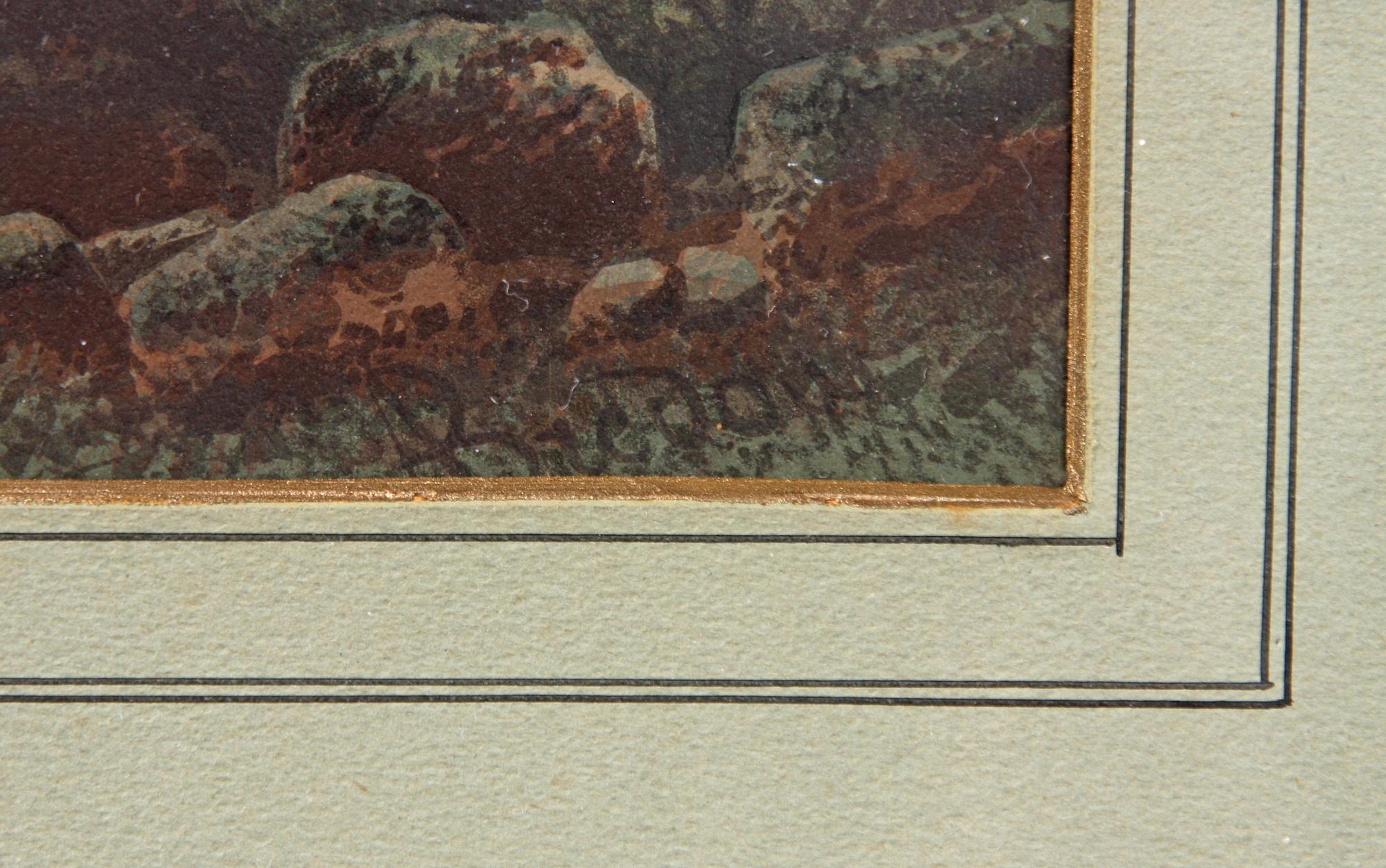 ALFRED BREDOW, färgakvatint, Ryssland,  1800-tal.