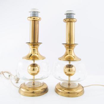 Richard Essig table lamps, a pair, Germany, 1960s.