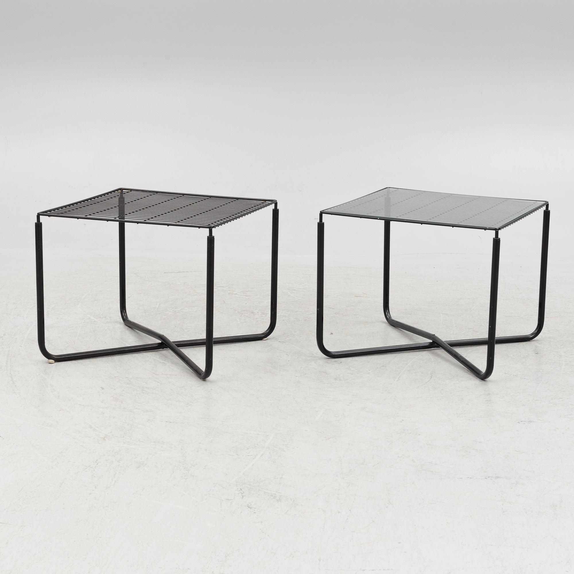 Niels Gammelgaard, a pair of 'Järpen' armchairs and tables, IKEA.