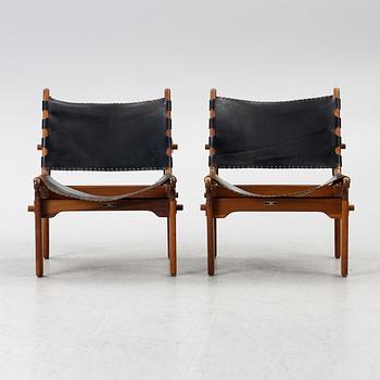 Angel Pazmino, fåtöljer, ett par med fotpallar, INCO, El Salvador, 1960-tal.