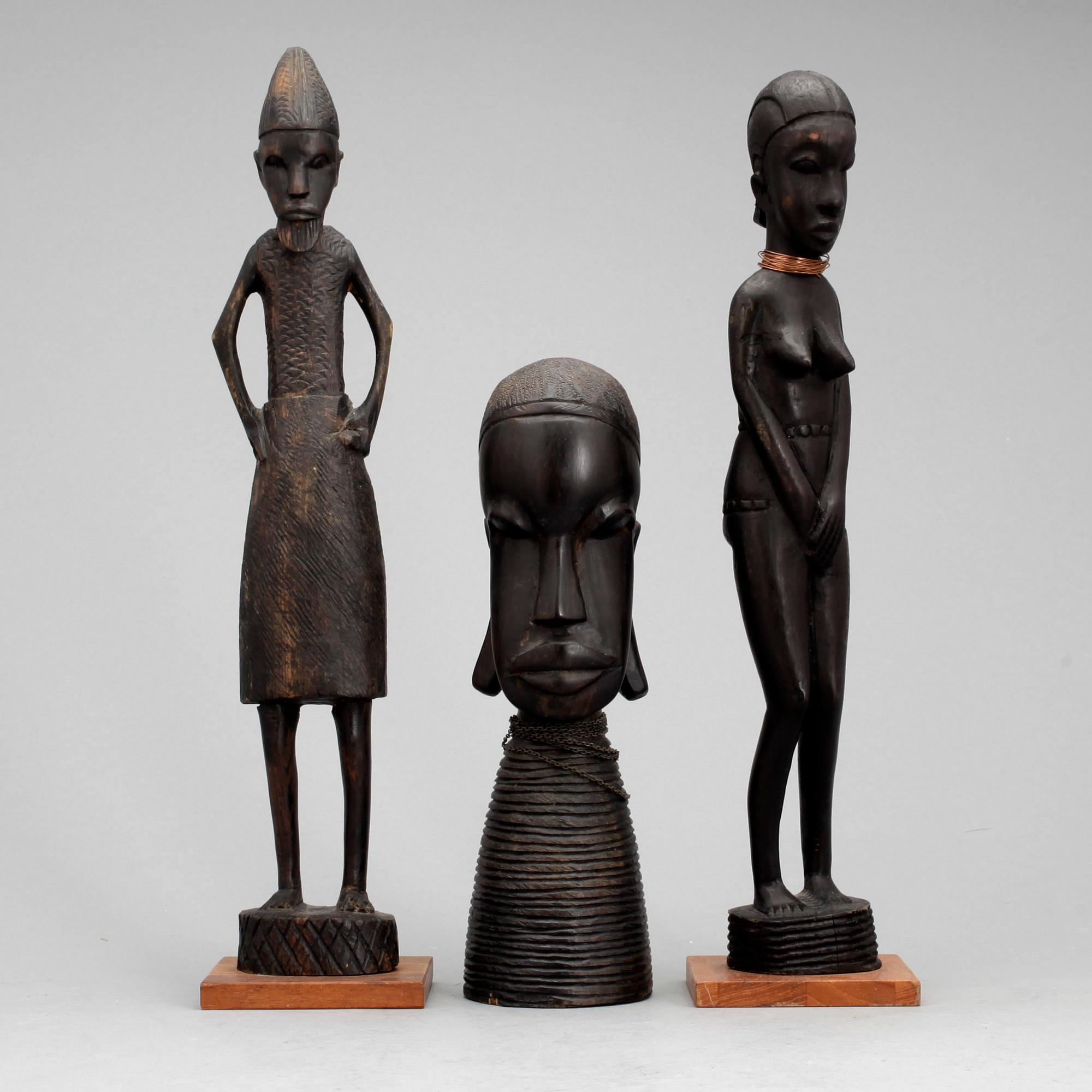 SKULPTURER, 3st, Afrika, 1900-talets andra hälft.