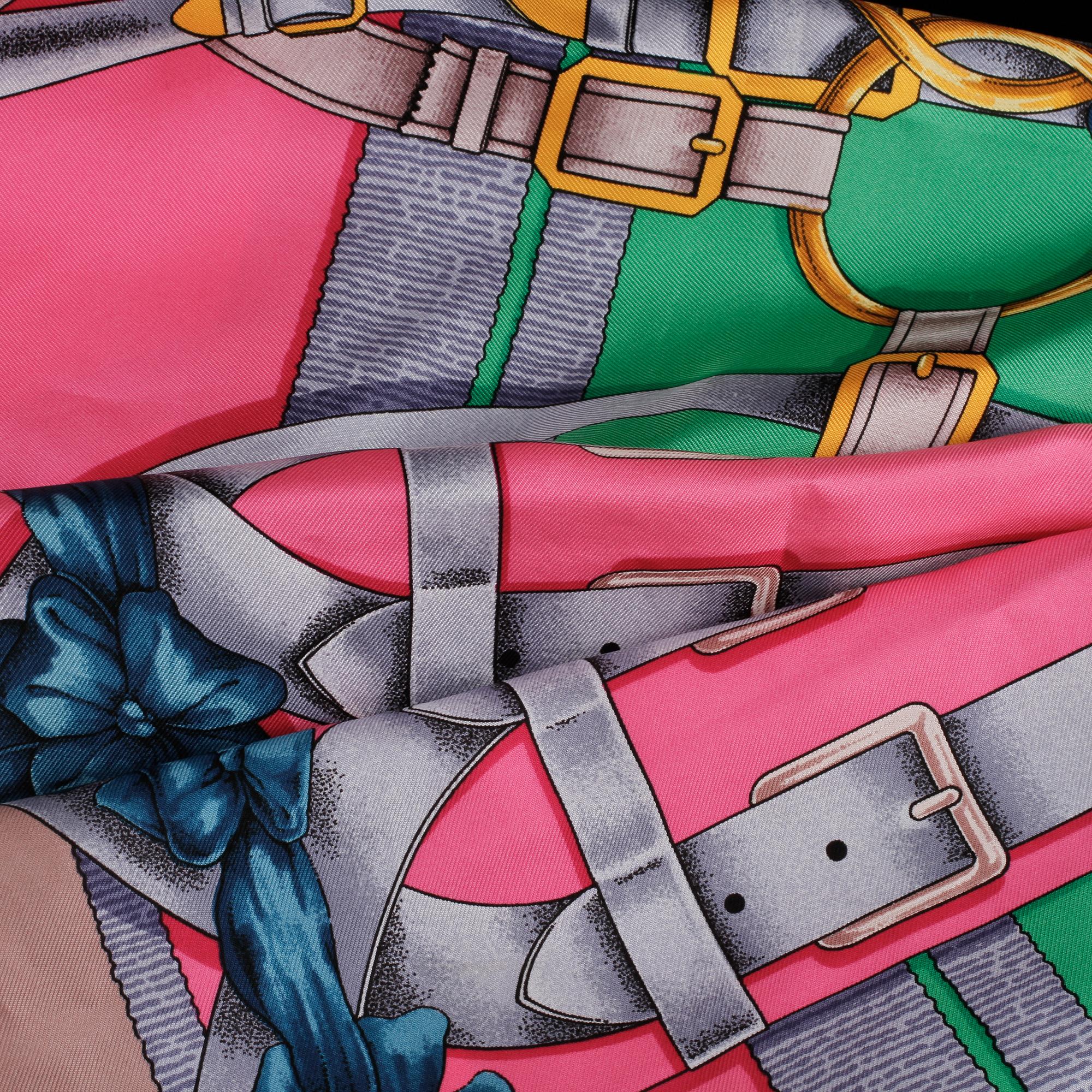 SCARF, siden, "Grand manege", design Henri d'Origny Hermès, Paris,