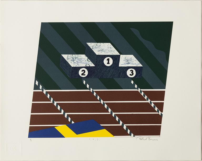 Portfolio, with 5 lithographs, “5th IAAF World Championships in Athletics Göteborg 1995”.
