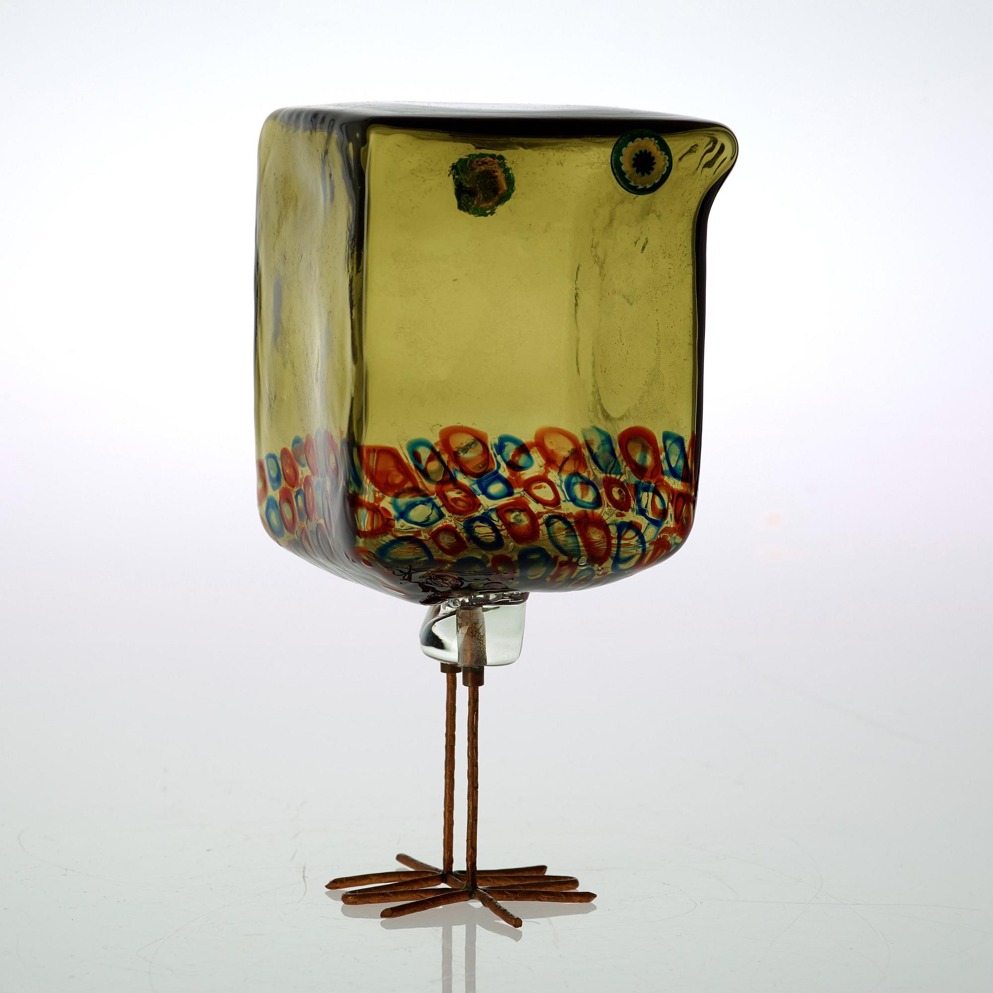 ALESSANDRO PIANON, fågel, "Pulcino", Vistosi, Italien 1960-tal, modell S191.