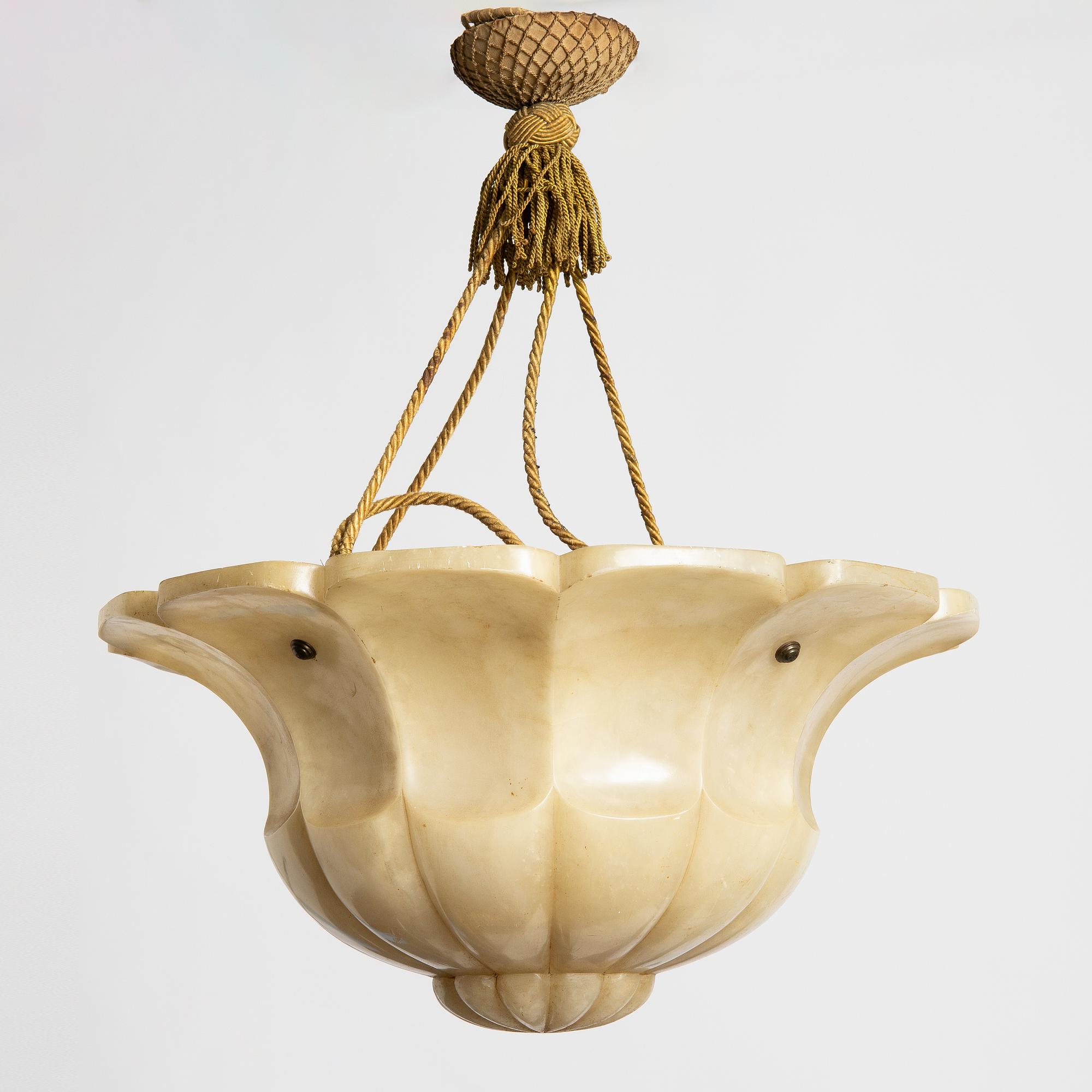 Takampel, alabaster, 1920-tal.