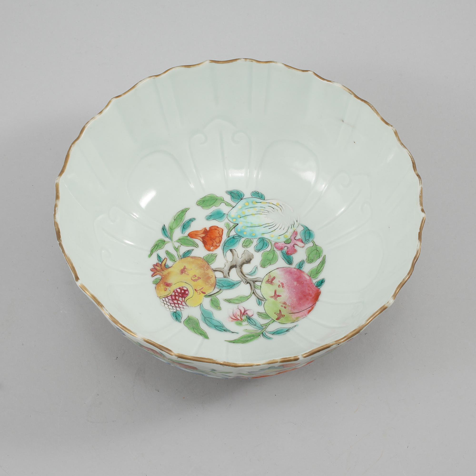 SKÅL, porslin, Kina, 1800/1900-tal.