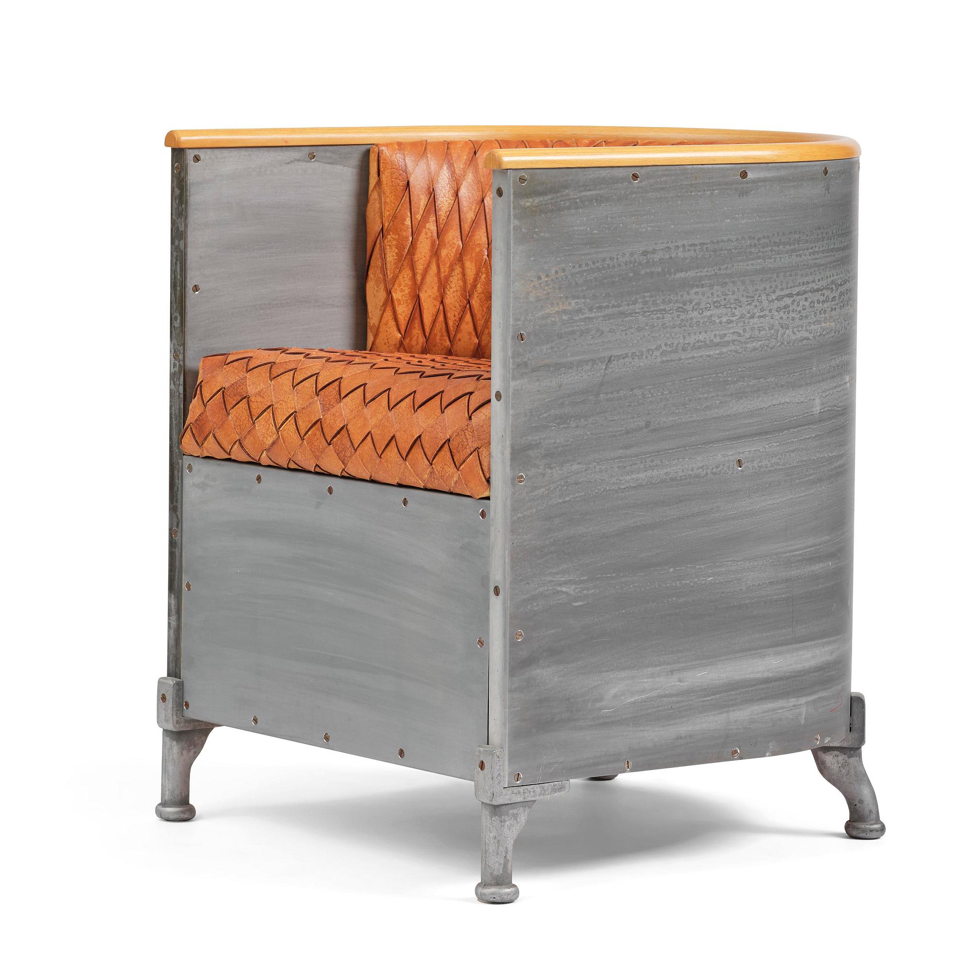 Mats Theselius, an "Aluminiumfåtölj" armchair, ed. 66/200, Källemo, Värnamo, post 1990.