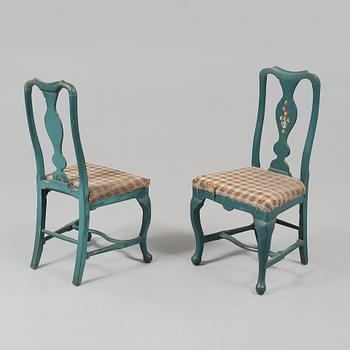STOLAR, 7 st, senbarockstil, 1800-tal.