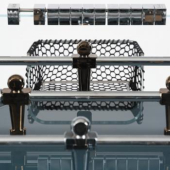 Adriano Design, foosball table, "Cristallino Classic", Teckell, Italy.