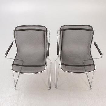 A pair of Charles Pollock Penelope chairs for Castelli Italy 1982.