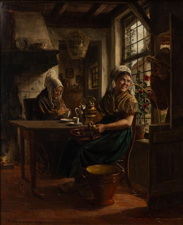 Adrien Jean Madiol, Kaffestund.