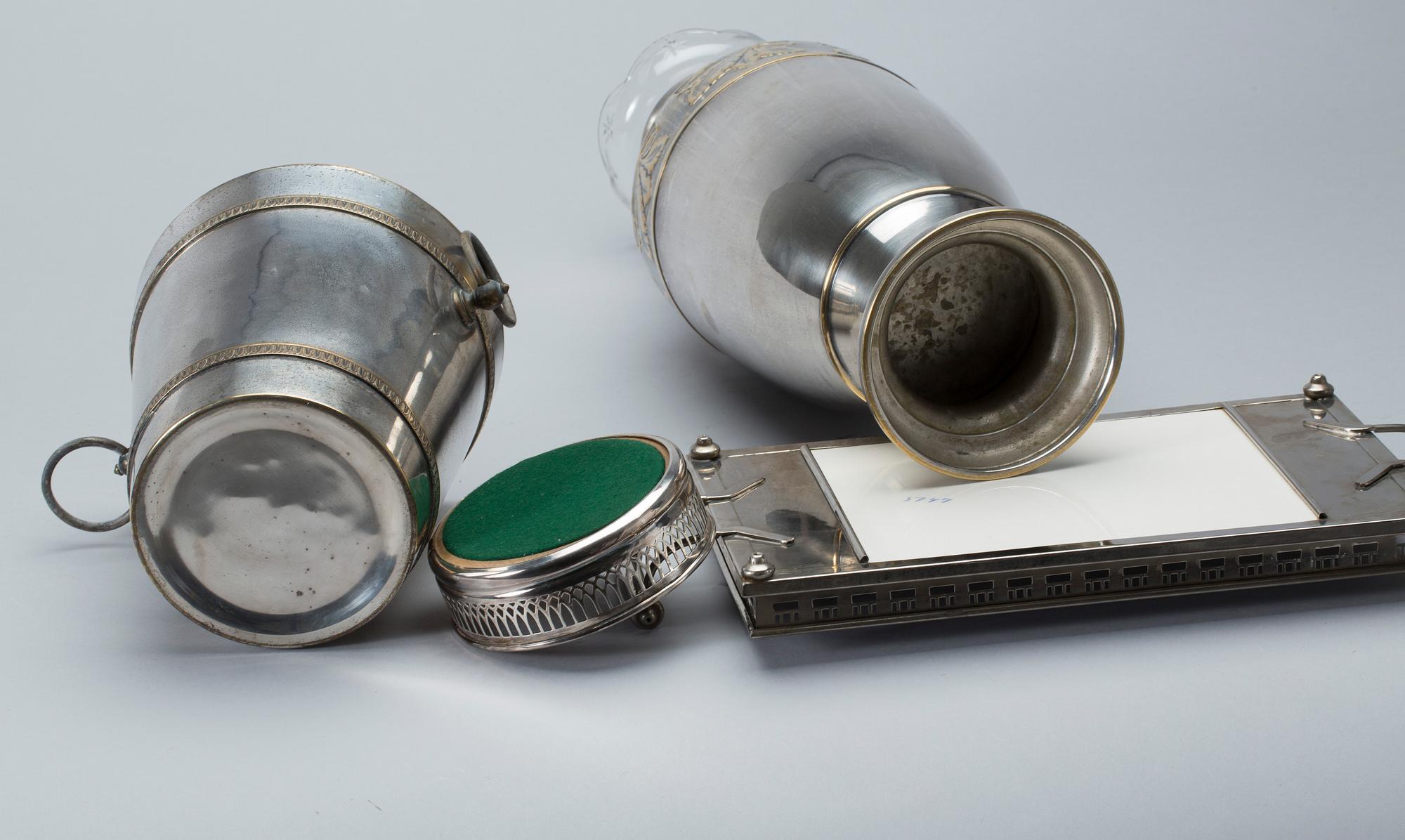 PARTI NYSILVER, nysilver, 4 delar. 1900-tal.
