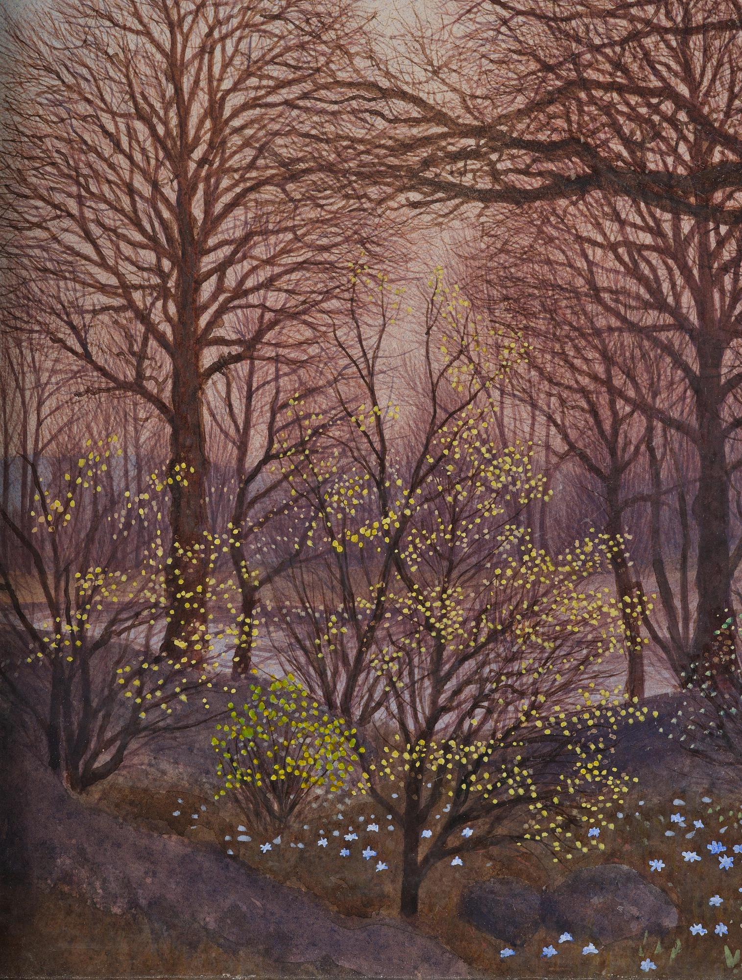 Oskar Bergman, Evening mood by the water.