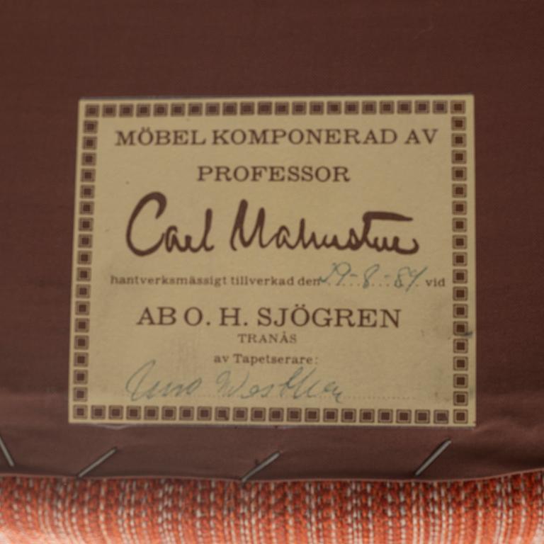 Carl Malmsten, armchair "Farmor", second half of the 20th century.