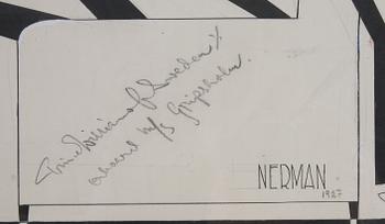 EINAR NERMAN, tuschteckning, sign o dat 1927.