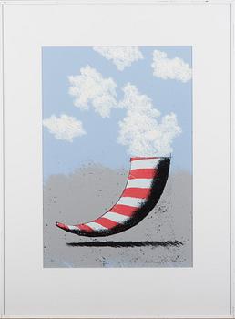 KIMMO KAIVANTO, serigrafia, signeerattu ja päivätty -95, numeroitu 1/150.