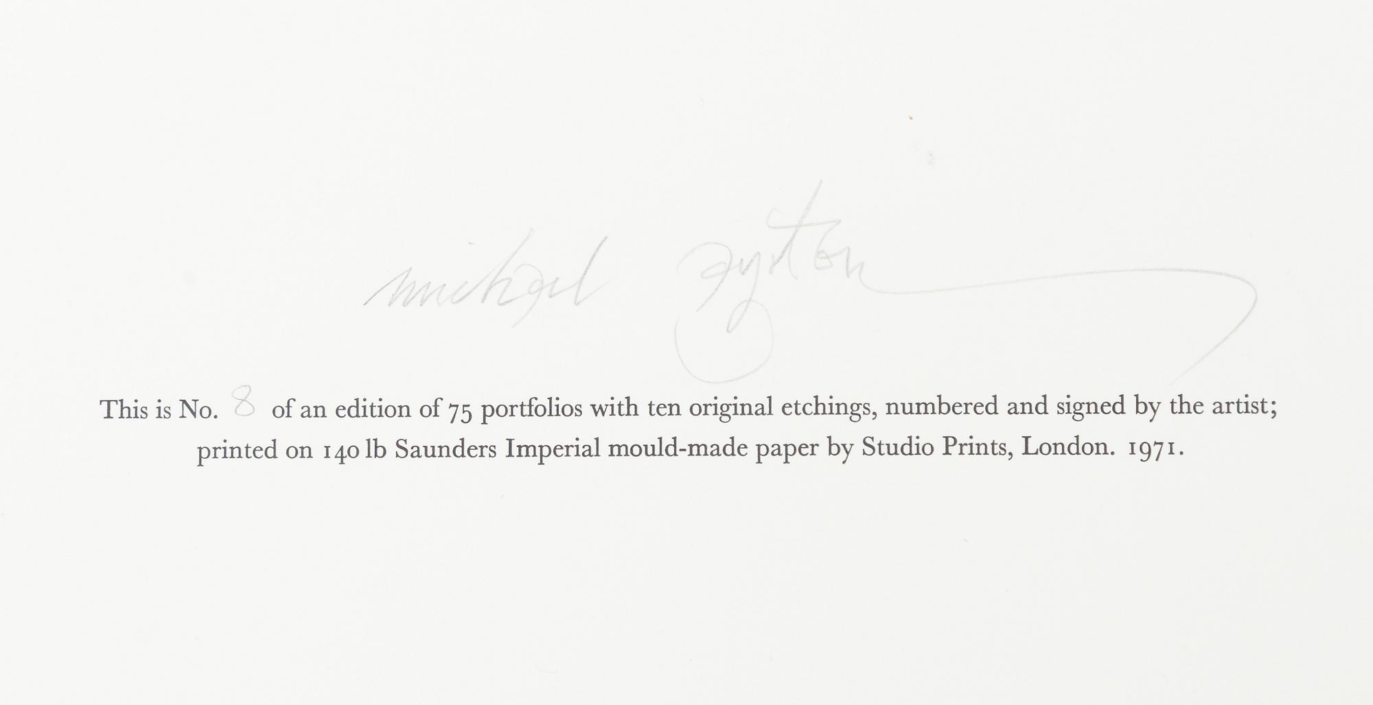 Michael Ayrton, "Minotaur", 2 pcs.