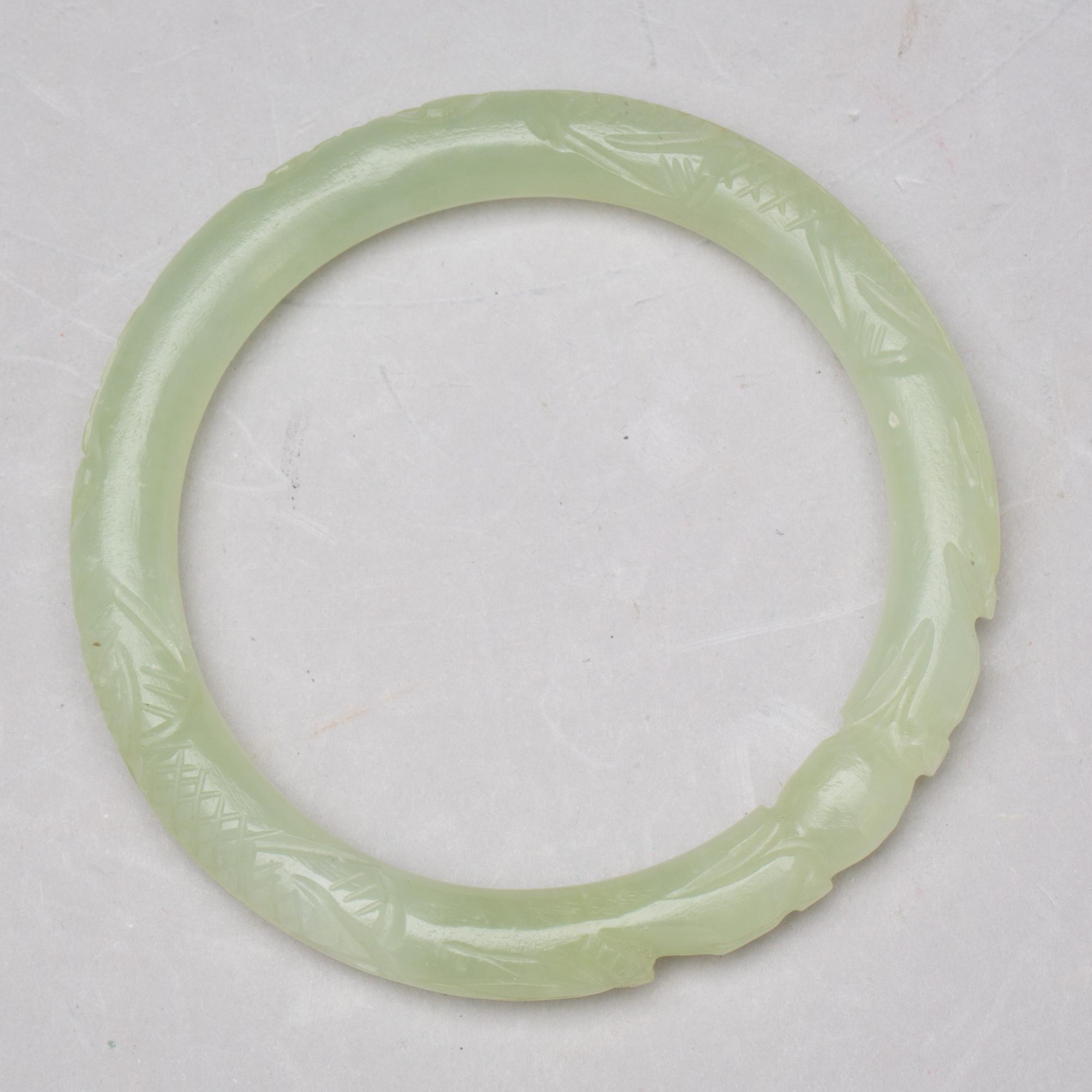 ARMRING, nefrit, 1900/2000-tal.