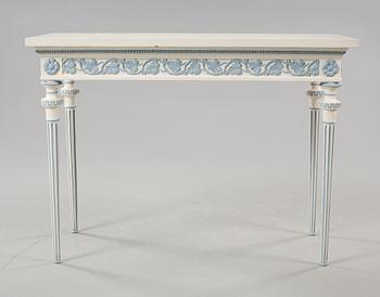 A late gustavian style consol table, early 20th century.