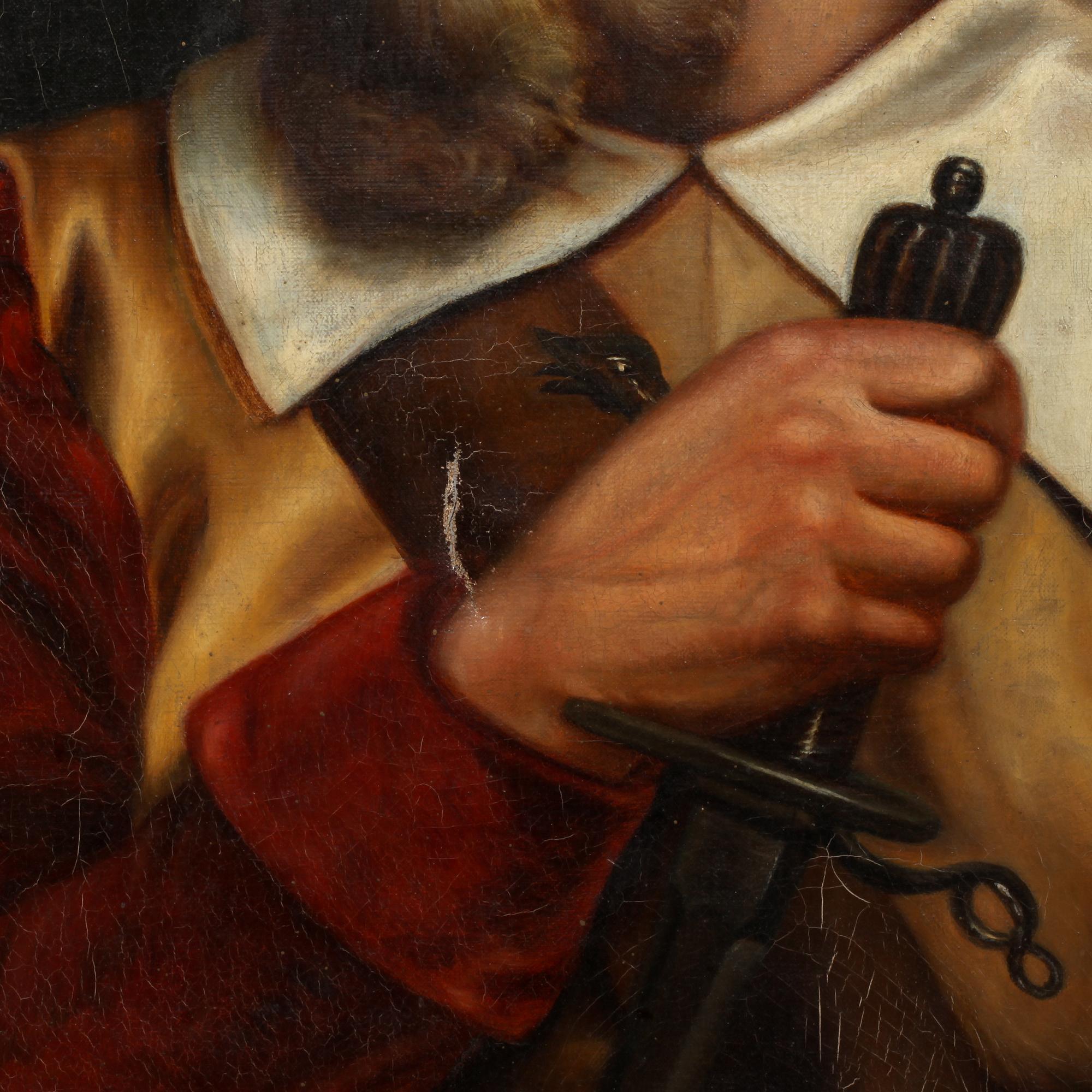 OKÄND KONSTNÄR, olja på duk, 1800-tal.